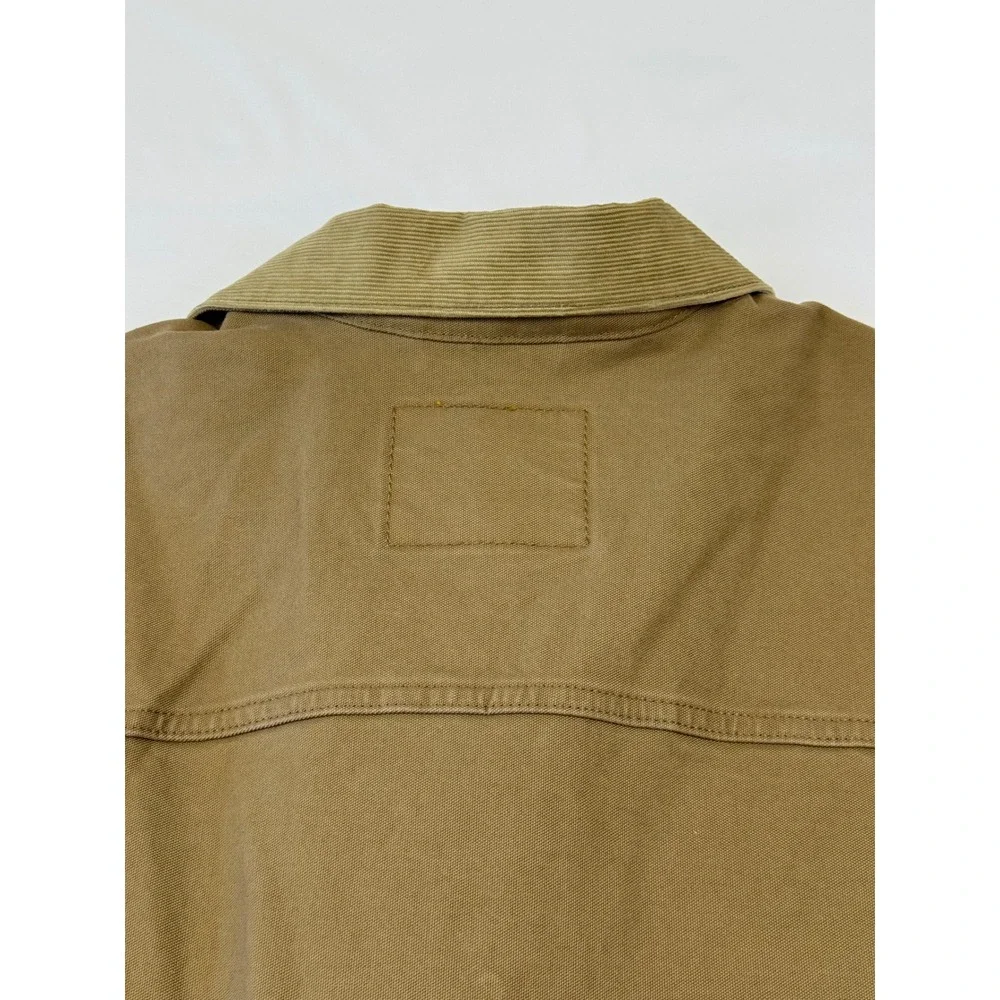 Levis Mens 3XL Khaki Canvas Chore Coat Corduroy Collar Workwear Jacket ECU - Picture 9 of 12